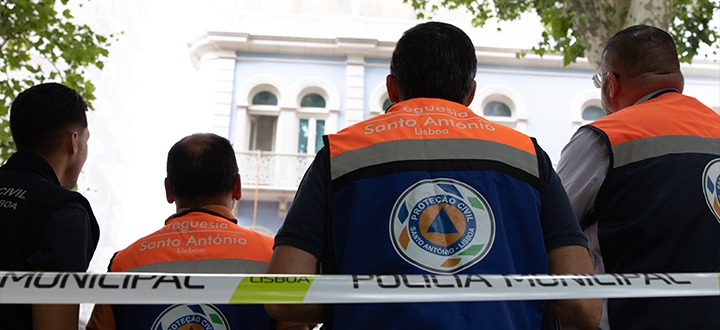 Unidade Local de Proteção Civil apoia equipas do RSB em Incêndio na Avenida da Liberdade